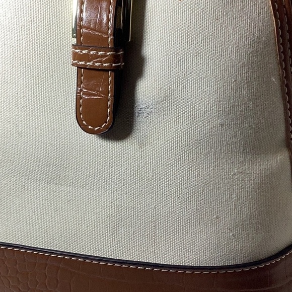 Linen Croc-Embossed Dome Satchel - Picture 12 of 12